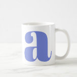 Modern Monogram Initial Brev i Periwinkle Kaffemugg<br><div class="desc">Gnugga det moderna monogrammet med det första brev du väljer,  i periwinkle lila.</div>