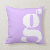 Modern Monogram Initial Brev Pastel Lavender