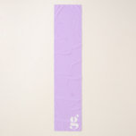 Modern Monogram Initial Brev Pastel Lavender Sjal<br><div class="desc">Tvätta det moderna monogrammet med det första brev du väljer,  i pastelllavender lila.</div>