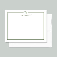 Modern Monogram Initial Tunn Kant Yrkesmässig