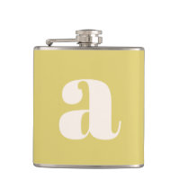 Modern Monogram Initialbokstav Mjuk Gul Bröllops-