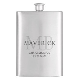 Modern Monogram Initialer Marskalkar Bröllop Gift Fickplunta