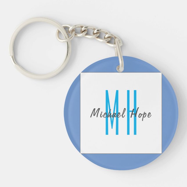 Modern Monogram Initialer Professionell Plain Simp (Framsidan)
