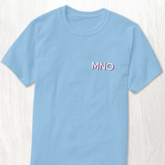 Modern monogram Initialer Shadow Vapensköld T Shirt