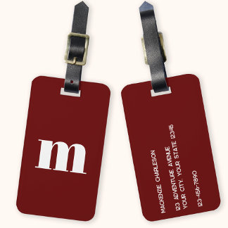 Modern Monogram - inledande Bagagebricka
