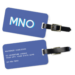 Modern Monogram - inledande Bagagebricka