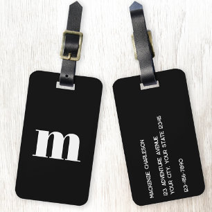 Modern Monogram - inledande Bagagebricka