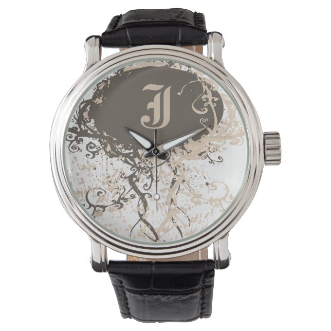 Modern Monogram J Armbandsur (Framsida)