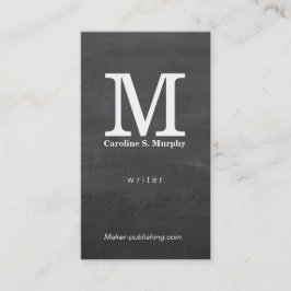 Modern monogram (krita) visitkort