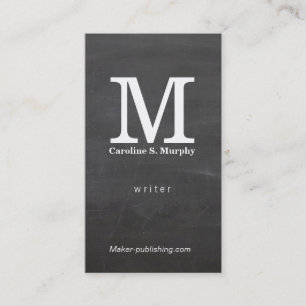Modern monogram (krita) visitkort