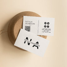 Modern Monogram-Logotyp för QR-kod för svart och v