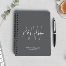 Modern Monogram Logotyp Grått Consultant