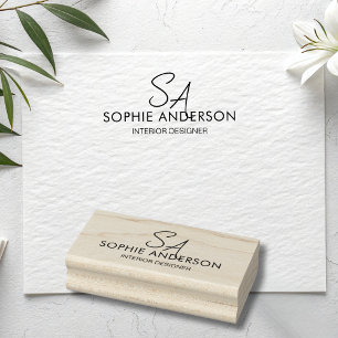 Modern Monogram Logotyp Professionell Business Stämpel