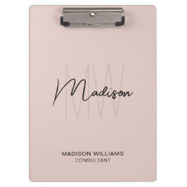 Modern Monogram Logotyp Rosa Consultant