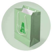 Modern monogram med fetstil | Blek & Kelly Grönt