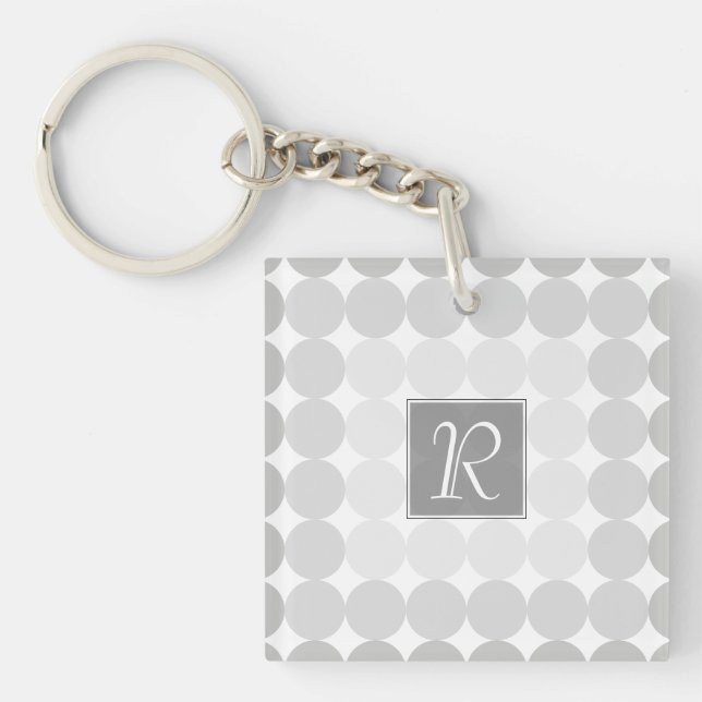 Modern Monogram med grå cirklar (Framsidan)