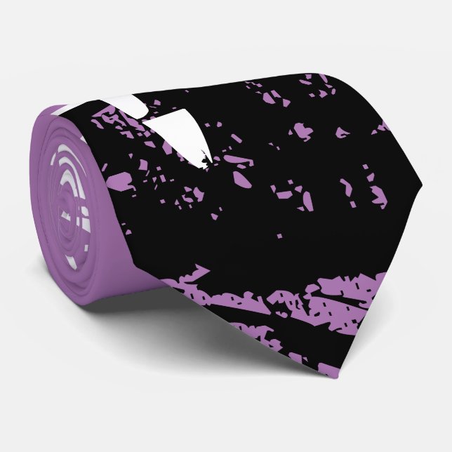 Modern monogram med inledande p-lila slips (Rullad)