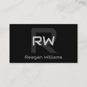 Modern Monogram Meddelandekort