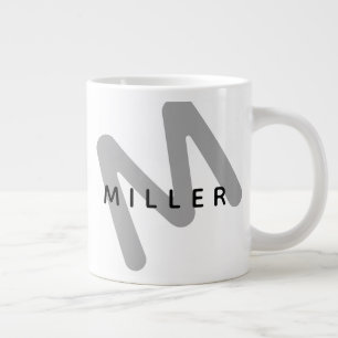 Modern Monogram Miller Jumbo Mugg