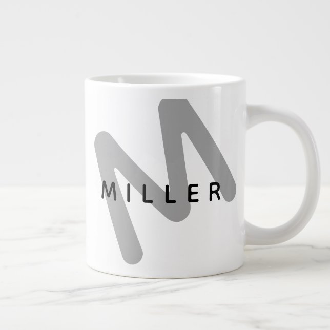 Modern Monogram Miller Jumbo Mugg (Höger)