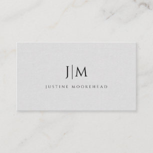 Modern monogram - minimal linjereffekt visitkort