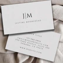 Modern monogram - minimal linjereffekt