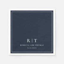 Modern Monogram - minimalistisk Bröllop