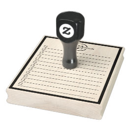 Modern Monogram Name To Do List Stämpel