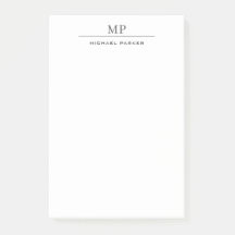 Modern Monogram Namn Professionell Plain Simple
