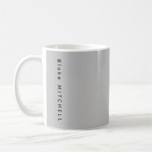 Modern Monogram Namn Urban Grått Kaffemugg