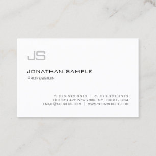 Modern Monogram - normal Professionell Visitkort
