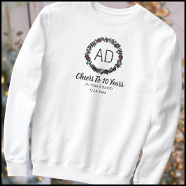 Modern Monogram Par 10-årsjubileum T Shirt