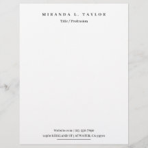 Modern Monogram Personal Business Professionell Le