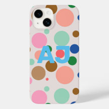 Modern Monogram Polka Dot Mönster