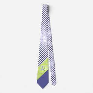 Modern Monogram Polka Dot Mönster Tie Slips