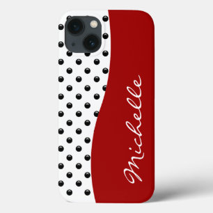 Modern Monogram Polka-punkt