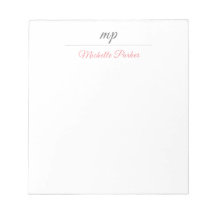 Modern Monogram Professionell Enkel Feminim