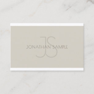 Modern monogram Professionell - enkel mall Luxe Visitkort