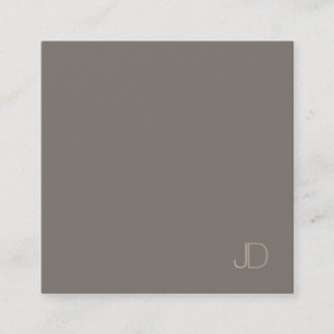 Modern Monogram-Professionell för Elegant Fyrkantigt Visitkort