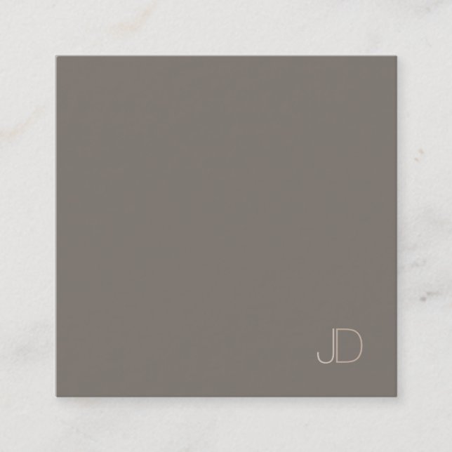 Modern Monogram-Professionell för Elegant Fyrkantigt Visitkort (Framsida)
