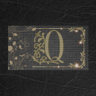 Modern Monogram Professionell Maskulin Unik Visitkort