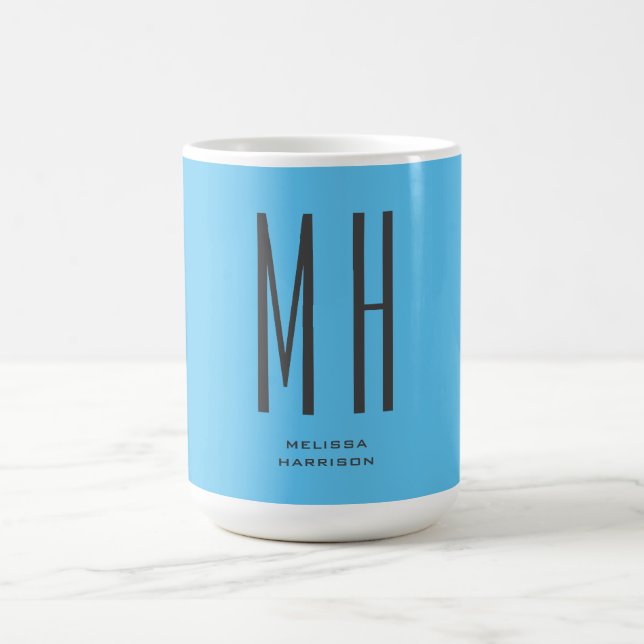 Modern monogram Professionell Plain Simple Himlar  Kaffemugg (Center)