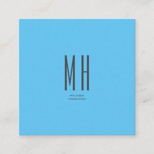 Modern monogram Professionell Plain Simple Himlar Tilläggskort