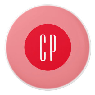 Modern monogram Professionell Plain Simple Initial Knopp