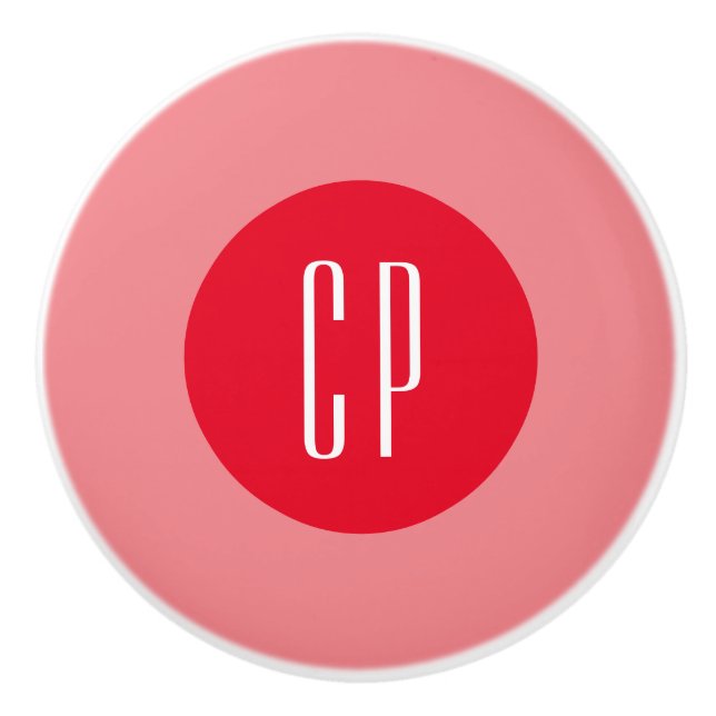 Modern monogram Professionell Plain Simple Initial Knopp (Framsidan)