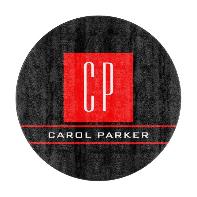 Modern monogram Professionell Plain Simple Namn (Framsidan)