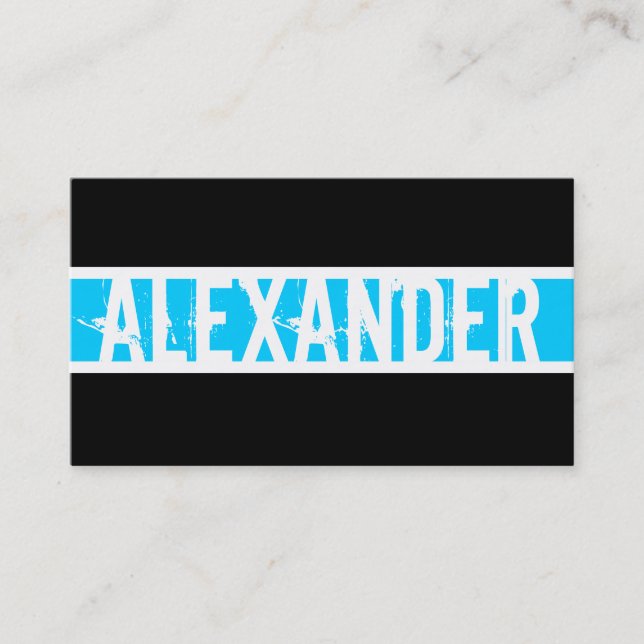 Modern Monogram-profilkort Visitkort (Framsida)