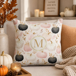 Modern Monogram Pumpa – Personlig Initial Kudde