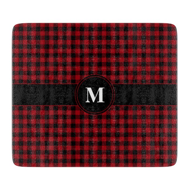 Modern Monogram Red Play Mönster (Framsidan)