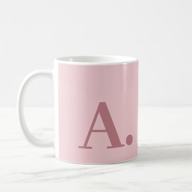 "Modern Monogram Ro-kaffe Mugg" Kaffemugg (Vänster)